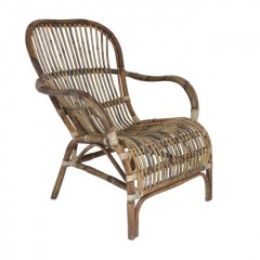 ARMCHAIR RATTAN BROWN 83    - CHAIRS, STOOLS